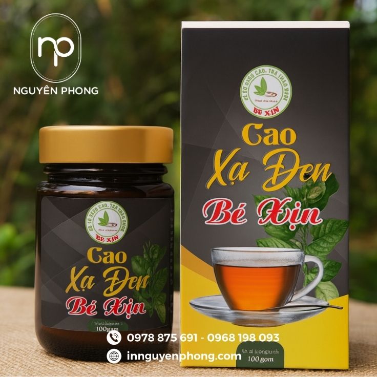 In hộp giấy đựng cao xạ đen